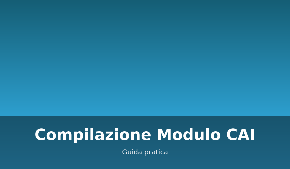 Compilazione modulo CAI