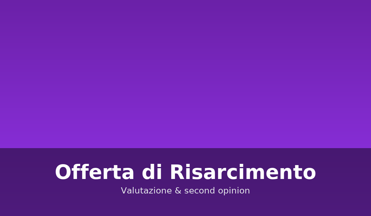 Offerta di risarcimento